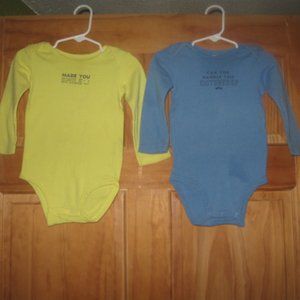 5/$20 Boys Carters Long Sleeve Bodysuit Bundle